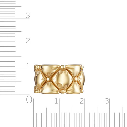 Кольцо из серебра с позолотой