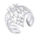 Кольцо из серебра с фианитом