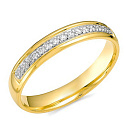 Кольцо обручальное из желтого золота