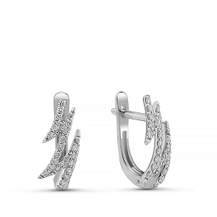 Серьги из белого золота