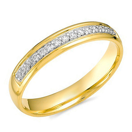 Кольцо обручальное из желтого золота