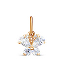 Подвеска из серебра с фианитами