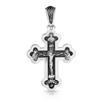 Крест ручной работы из серебра