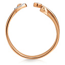 Кольцо из красного золота с фианитом