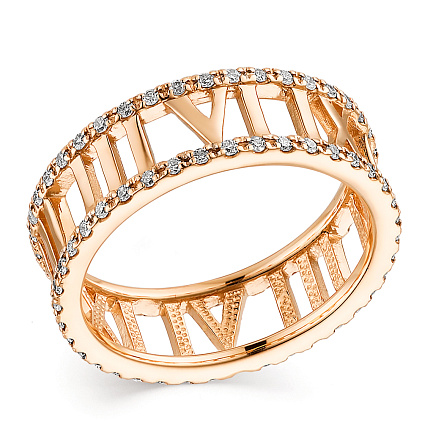 Кольцо из красного золота