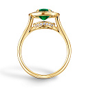 Кольцо из желтого золота с бриллиантами