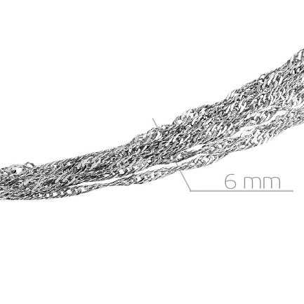 Браслет декоративный из серебра