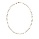 Бусы из красного золота с жемчугом