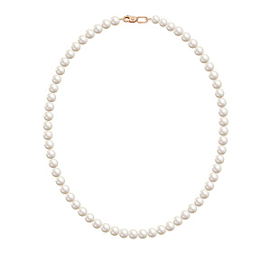 Бусы из красного золота с жемчугом