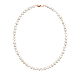 Бусы из красного золота с жемчугом