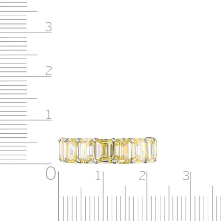 Кольцо из серебра с фианитом