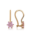 Серьги детские с французским замком