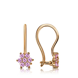 Серьги детские с французским замком