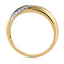 Кольцо из желтого золота с бриллиантами