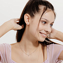 Колье из серебра с бриллиантом