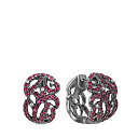 Серьги из золота с бриллиантами, рубинами