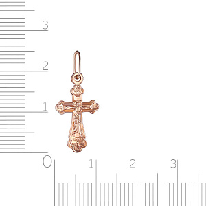 Крест из красного золота