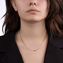 Цепь автомат из красного золота, плетение панцирное