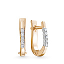 Серьги из красного золота с бриллиантами