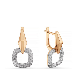 Серьги из красного золота