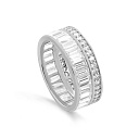 Кольцо из серебра с фианитами