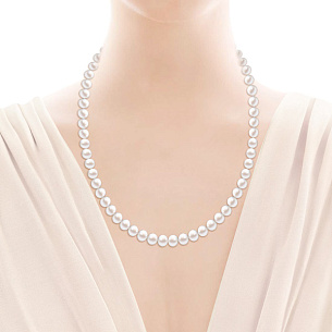 Бусы из жемчуга с красным золотом