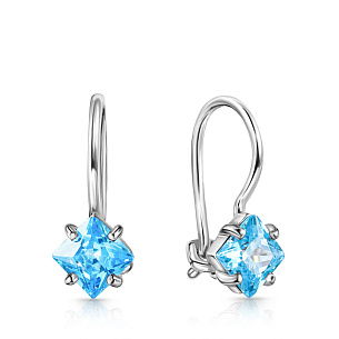 Серьги детские из серебра