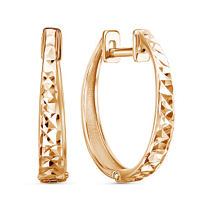 Серьги из красного золота