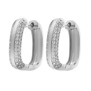 Конго из серебра с фианитами