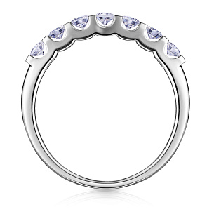 Кольцо из белого золота с бриллиантом