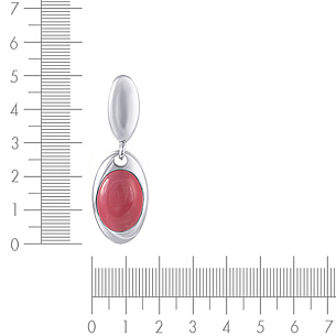 Подвеска из серебра с стеклом