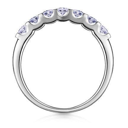 Кольцо из белого золота с бриллиантами