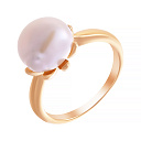 Кольцо из серебра с жемчугом