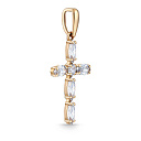 Подвеска из красного золота с фианитом