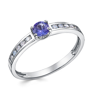 Кольцо из платины с бриллиантом