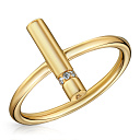 Кольцо из желтого золота с бриллиантом