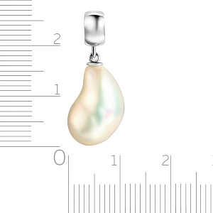 Подвеска из белого золота с жемчугом