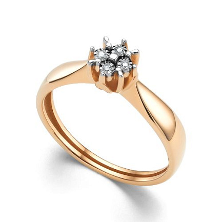 Кольцо из красного золота