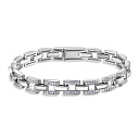 Браслет декоративный из серебра с фианитом