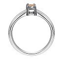 Кольцо из серебра с бриллиантом