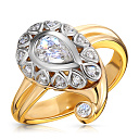 Кольцо из желтого золота с бриллиантом