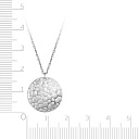 Колье из серебра, плетение якорное