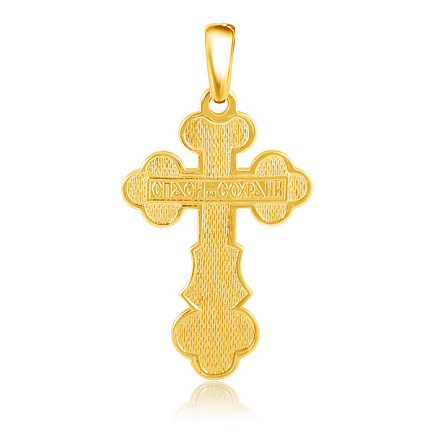 Крест из желтого золота
