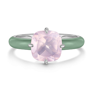 Кольцо из серебра с эмалью