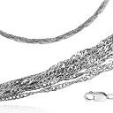 Браслет декоративный из серебра