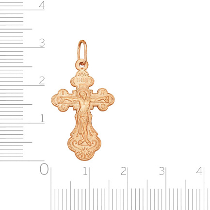 Крест из красного золота