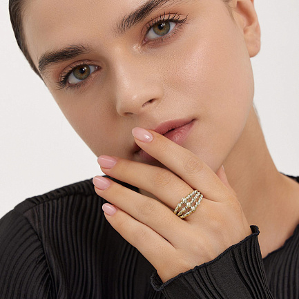 Кольцо из желтого золота