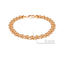 Браслет декоративный из красного золота