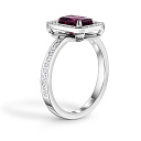 Кольцо из белого золота с бриллиантами