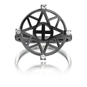 Кольцо из серебра с фианитами